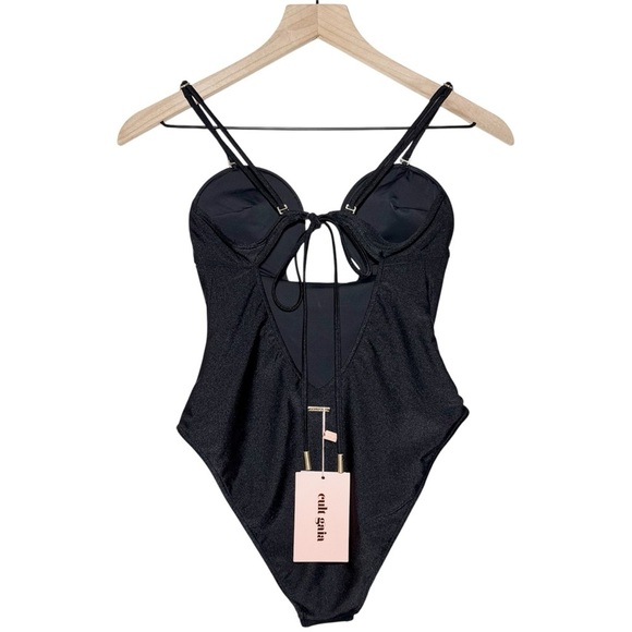 Cult Gaia Celia One Piece Swimsuit in Black - Picture 4 of 7